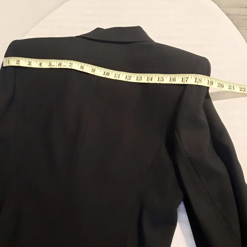 Black Doublebreasted Skirt Suit Size 8 - Picture 8 of 14